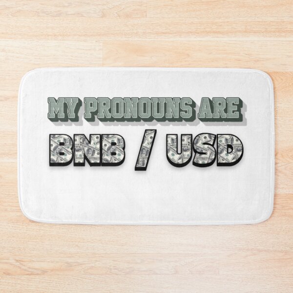 Item preview, My Pronouns Are BNB / USD designed and sold by TradingOnDemand.
