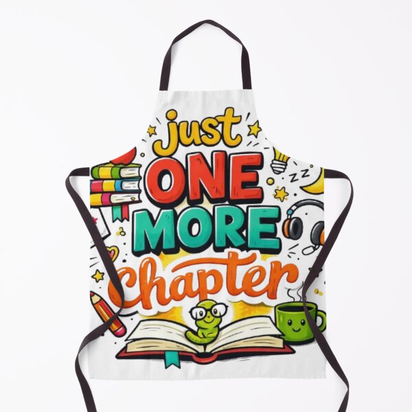 Item preview, Just One More Chapter Funny Student Reading Quote Design designed and sold by Sanika arts .
