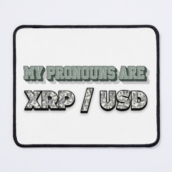Item preview, My Pronouns Are XRP / USD designed and sold by TradingOnDemand.