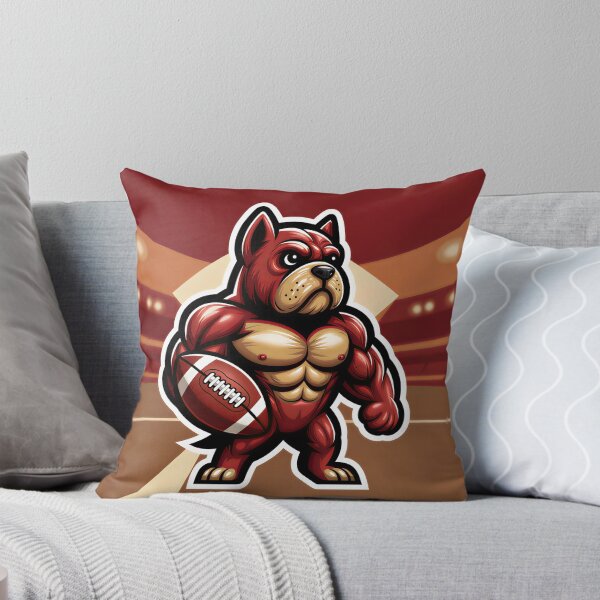 Item preview, Muscular Bulldog Football Mascot | Powerful American Football Dog Athlete designed and sold by Furfolkz.