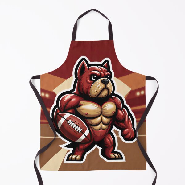 Item preview, Muscular Bulldog Football Mascot | Powerful American Football Dog Athlete designed and sold by Furfolkz.