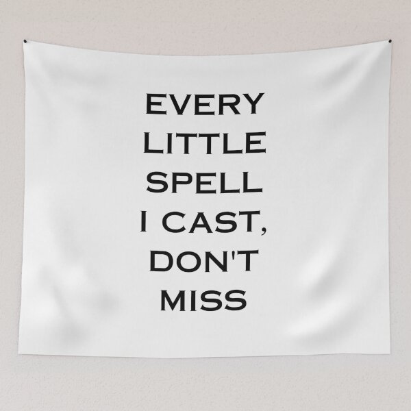 Item preview, Every Little Spell I Cast Don’t Miss – Manifestation Quote Typography Design designed and sold by Magic Love Art Print.