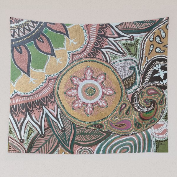 Item preview, Abstract Mandala Pattern Art – Boho Paisley Illustration designed and sold by PeridotGypsy.