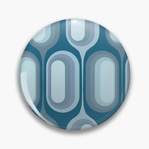 Item preview, Mid Century Modern Retro 70s - Blue gradient designed and sold by JMgraphic.