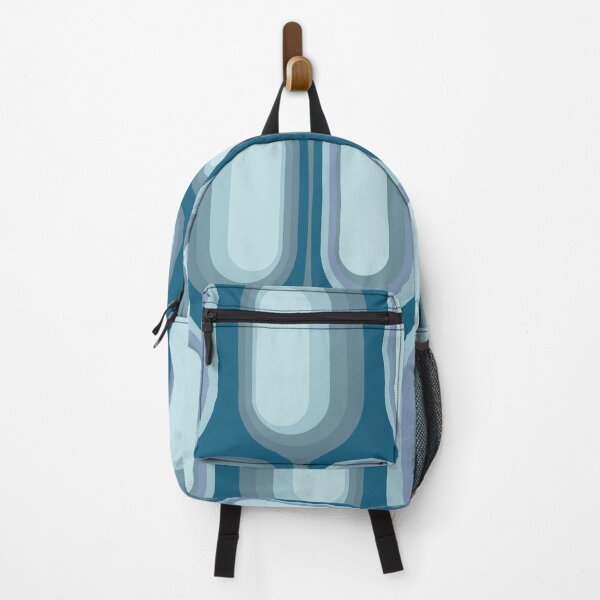 Item preview, Mid Century Modern Retro 70s - Blue gradient designed and sold by JMgraphic.