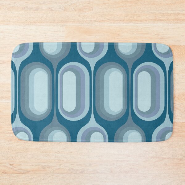Item preview, Mid Century Modern Retro 70s - Blue gradient designed and sold by JMgraphic.
