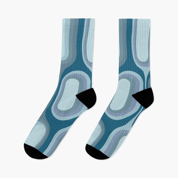 Item preview, Mid Century Modern Retro 70s - Blue gradient designed and sold by JMgraphic.