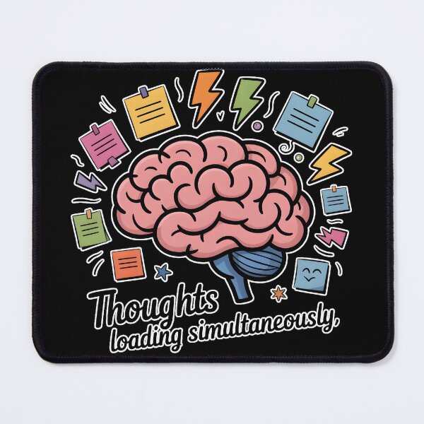 Item preview, Thoughts Loading Simultaneously Shirt – ADHD Brain Humor Aesthetic Tee designed and sold by ImaginedSpace7.