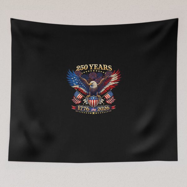 Item preview, 250 year American Flag Bald Eagle Patriotic Eagle 4th of July USA  designed and sold by Intomindfood.