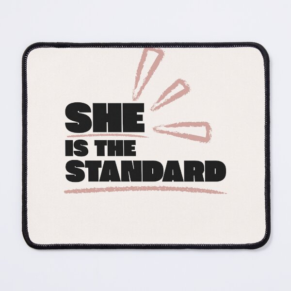 Item preview, She Is the Standard – Bold Feminine Statement Text Art designed and sold by Magic Love Art Print.
