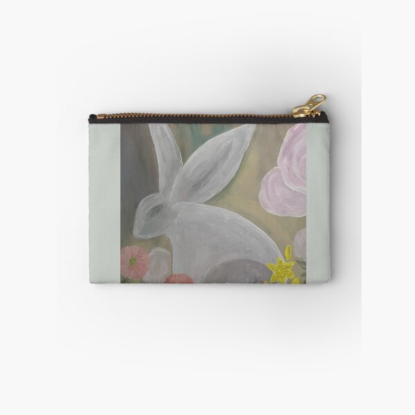 Item preview, Whimsical Rabbit & Flowers – Cottagecore Animal Art designed and sold by PeridotGypsy.