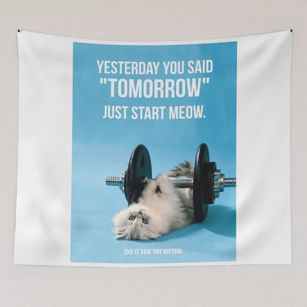 Item preview, Novelty Cat Inspirational Quote And Saying designed and sold by superfitstuff.