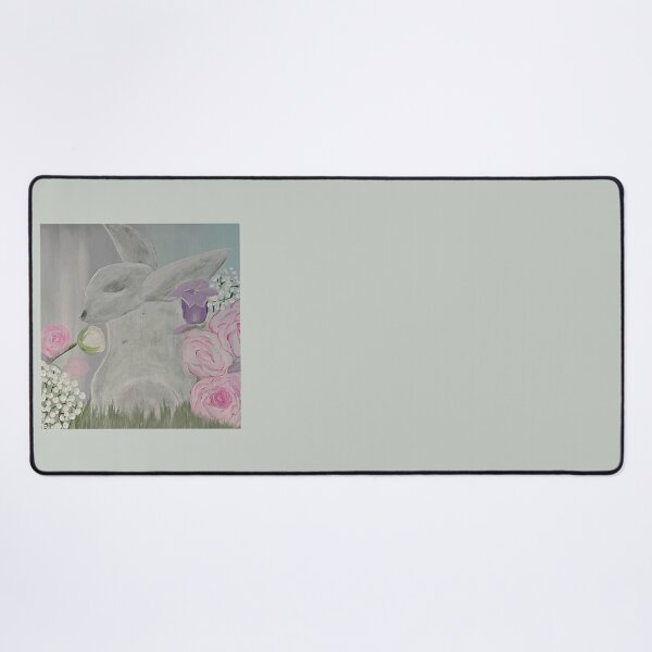 Item preview, Original Rabbit Painting – Whimsical Floral Art for Home Décor designed and sold by PeridotGypsy.