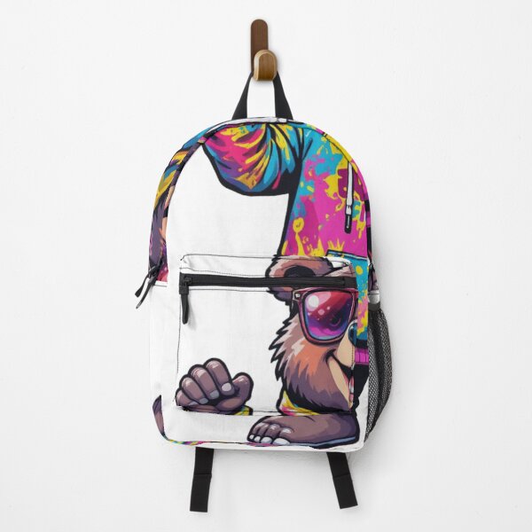 Item preview, Cute Funky Bear Standing – Colorful Streetwear Cartoon Bear T-Shirt designed and sold by RAZELBAGUIOSHOP.