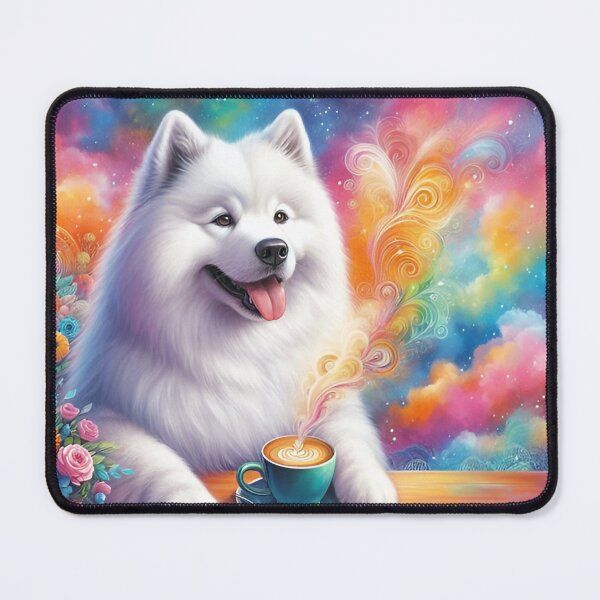 Item preview, Samoyed Drinking Coffee designed and sold by The Coffee Critters.