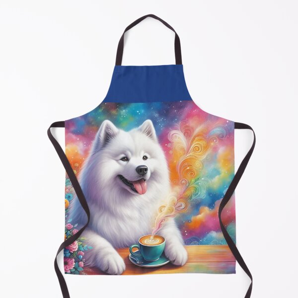 Item preview, Samoyed Drinking Coffee designed and sold by The Coffee Critters.