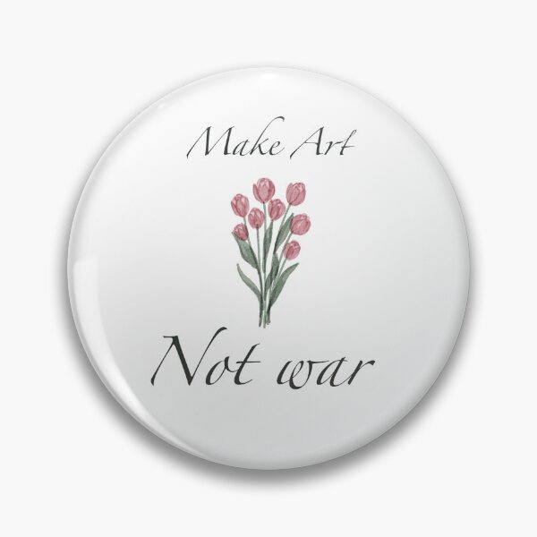 Item preview, Make art not war tulip design  designed and sold by elizabeth web ✿.