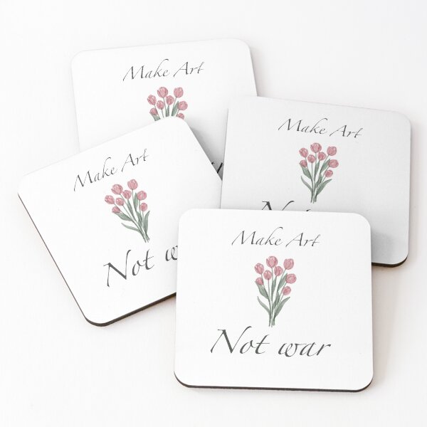 Item preview, Make art not war tulip design  designed and sold by elizabeth web ✿.