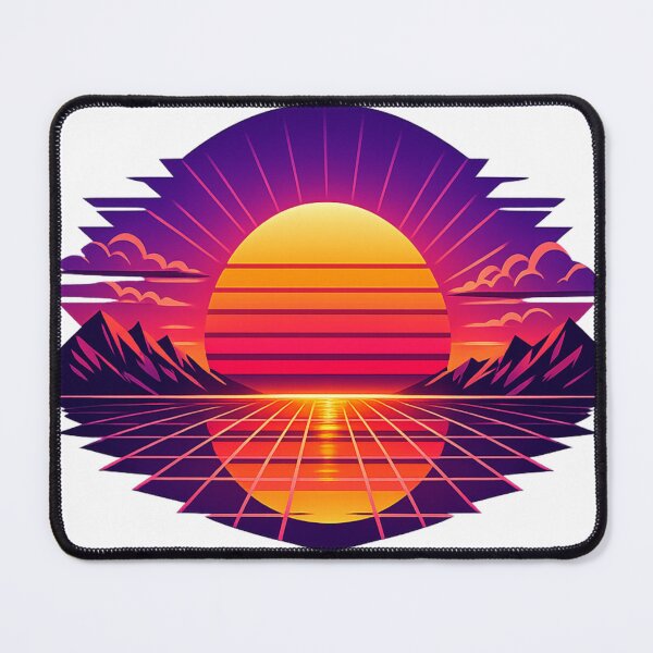 Item preview, Retro Synthwave Sunset Horizon – 80s Vaporwave Neon Sun Aesthetic Digital Art designed and sold by ArtWaveStudio8.