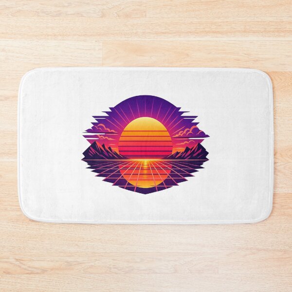 Item preview, Retro Synthwave Sunset Horizon – 80s Vaporwave Neon Sun Aesthetic Digital Art designed and sold by ArtWaveStudio8.
