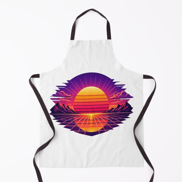 Item preview, Retro Synthwave Sunset Horizon – 80s Vaporwave Neon Sun Aesthetic Digital Art designed and sold by ArtWaveStudio8.