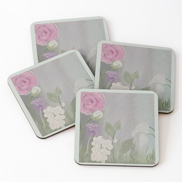 Item preview, Whimsical Cottage Florals in Sage Gray designed and sold by PeridotGypsy.