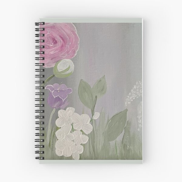Item preview, Whimsical Cottage Florals in Sage Gray designed and sold by PeridotGypsy.