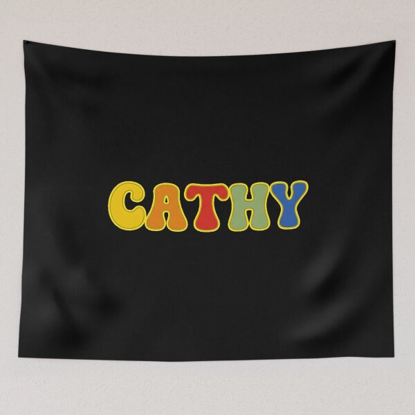 Item preview, ❤️ Cathy Personalized Name Wavy Retro Shirt, Coffee Mug, Sticker Gift designed and sold by HelixPedia.