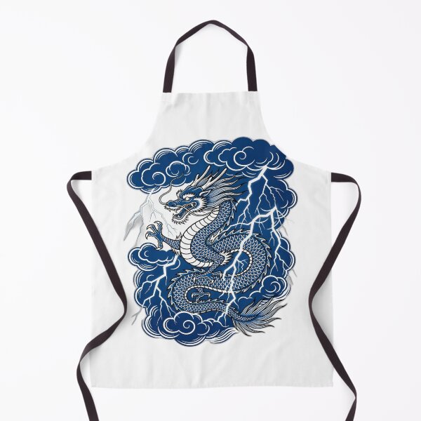Item preview, "Japanese Dragon Lightning Storm — Anime Manga Art" designed and sold by otakuwave-art.