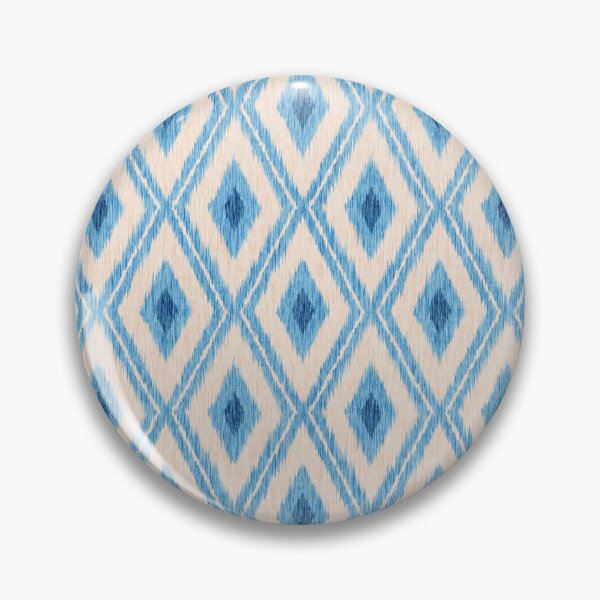 Item preview, Rhombus Ikat Geometric Pattern. Traditional Diamond Ikat seamless pattern. Blue. designed and sold by SIR13.
