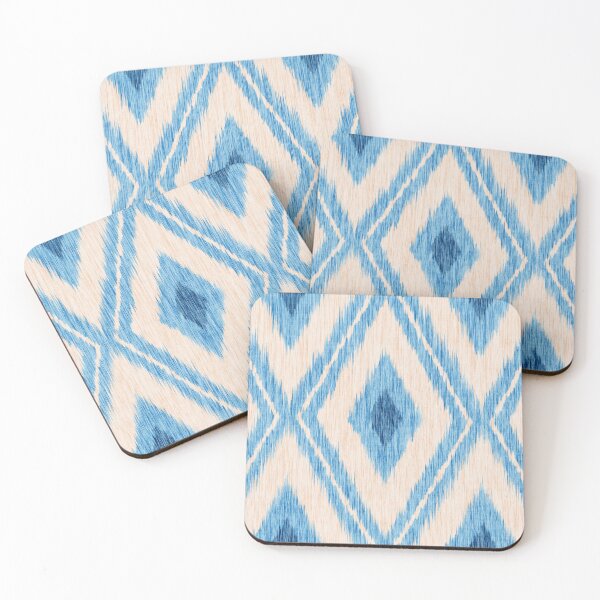 Item preview, Rhombus Ikat Geometric Pattern. Traditional Diamond Ikat seamless pattern. Blue. designed and sold by SIR13.
