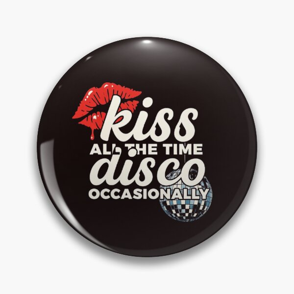 Item preview, Kiss All The Time Disco Occasionally - Retro 70s Typography Design designed and sold by CandyKissDgtl.