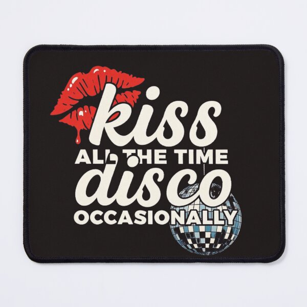 Item preview, Kiss All The Time Disco Occasionally - Retro 70s Typography Design designed and sold by CandyKissDgtl.