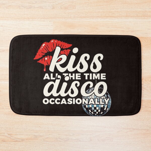 Item preview, Kiss All The Time Disco Occasionally - Retro 70s Typography Design designed and sold by CandyKissDgtl.