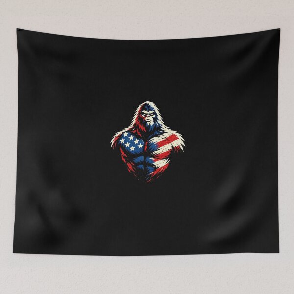 Item preview, Patriotic Bigfoot Silhouette – American Myth designed and sold by Intomindfood.