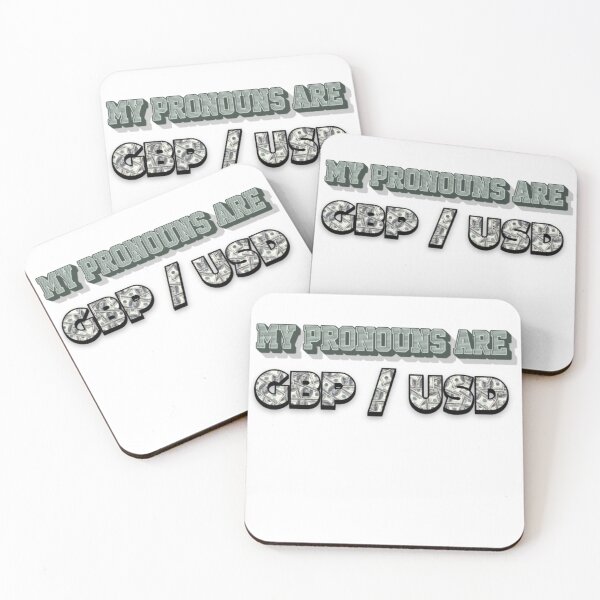 Item preview, My Pronouns Are GBP / USD designed and sold by TradingOnDemand.
