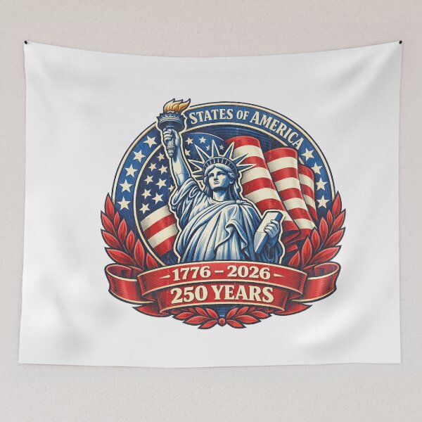Item preview, 250 Years of Freedom Liberty 1776–2026 Patriotic USA designed and sold by LiviuGligoros.