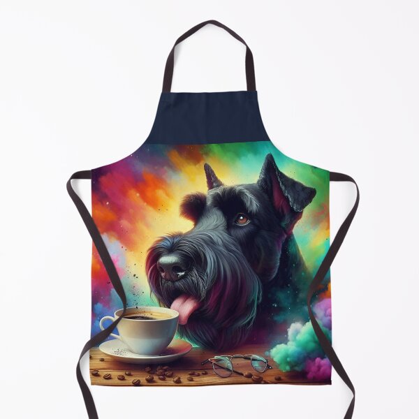 Item preview, Giant Schnauzer Drinking Coffee: “Giant Schnauzer Grind” designed and sold by The Coffee Critters.