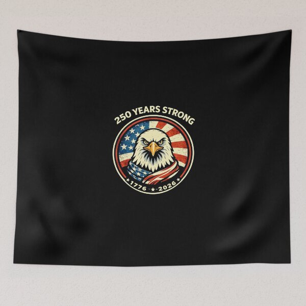 Item preview, 250 Years Strong Eagle Emblem – USA Pride designed and sold by Intomindfood.