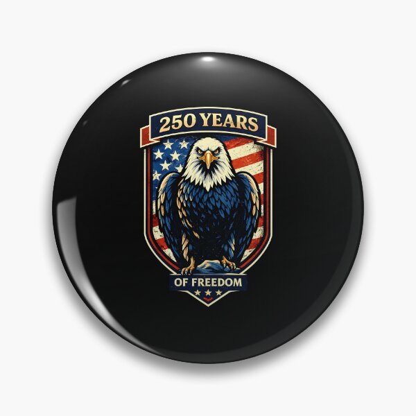 Item preview, 250 Years of Freedom Eagle Shield – Patriotic USA designed and sold by Intomindfood.
