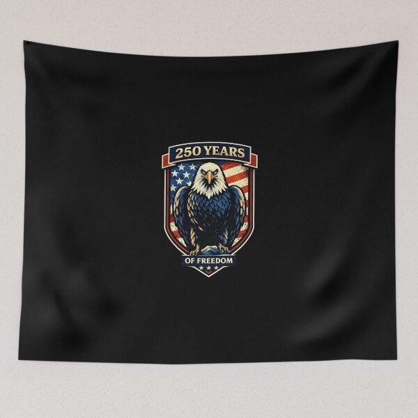 Item preview, 250 Years of Freedom Eagle Shield – Patriotic USA designed and sold by Intomindfood.