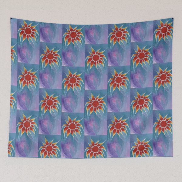 Item preview, Radiant Sunburst Abstract – Vibrant Cosmic Energy Art designed and sold by PeridotGypsy.