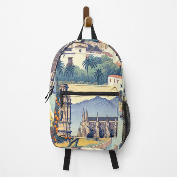 Item preview, Murcia Spain Ukiyo-e Art Print | Segura River Japanese Style Spanish Cathedral Edo Period designed and sold by Vandy Fullam.