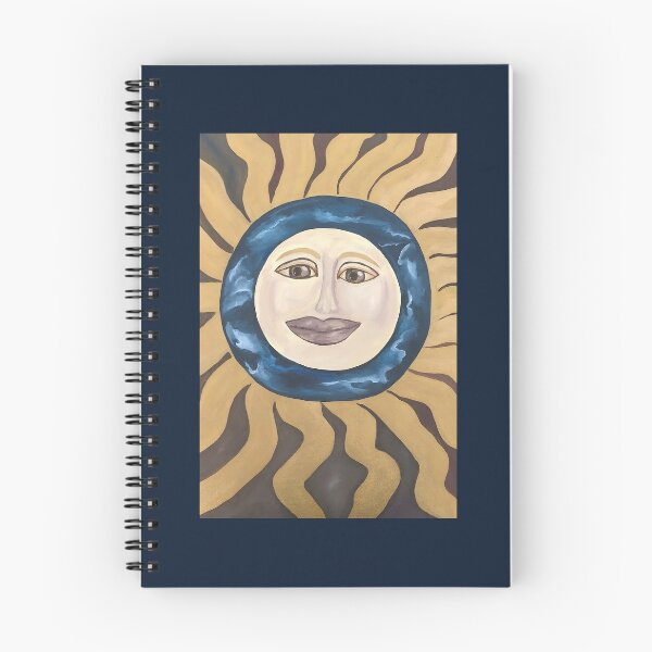 Item preview, Celestial Sun Face Painting – Radiant Boho Symbolic Art designed and sold by PeridotGypsy.