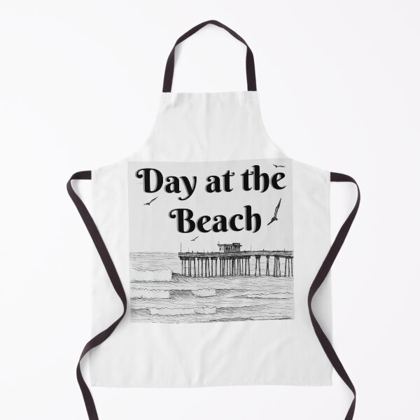 Item preview, Day at the Beach Pier Sketch Vintage Coastal Illustration designed and sold by PixelWaveBD.