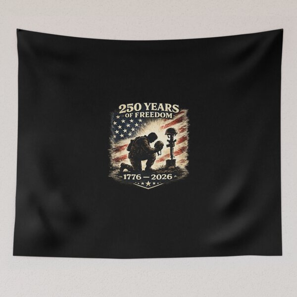 Item preview, 250 Years of American Freedom – Fallen Soldier Memorial designed and sold by Intomindfood.
