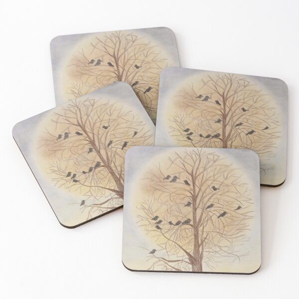 Item preview, Albero Notturno con Luna – Arte Atmosferica designed and sold by DisegniPersonalizzati di irka87.