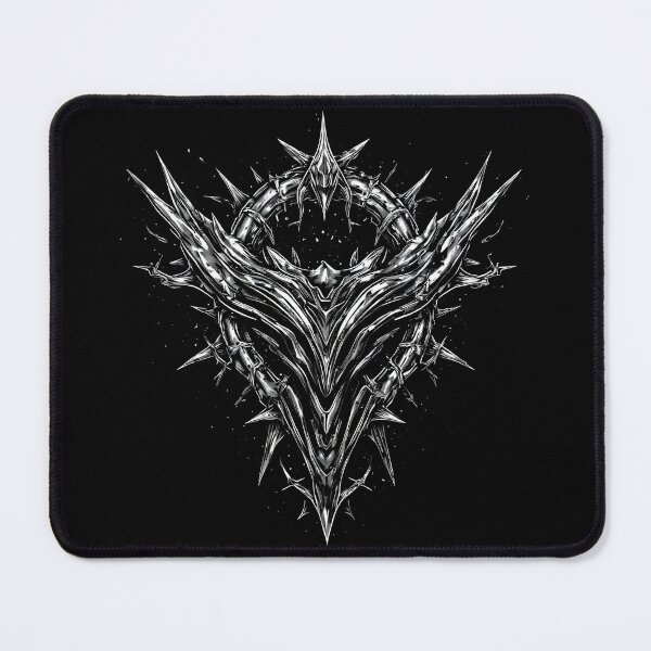 Item preview, Cyber Tribal Spiked Heart / Y2K Dark Gothic Metal Aesthetic designed and sold by MorbidDreams.