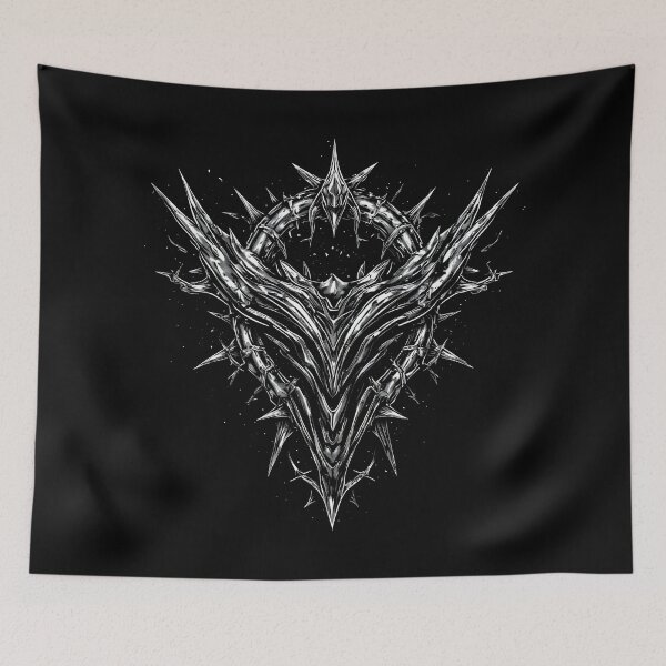 Item preview, Cyber Tribal Spiked Heart / Y2K Dark Gothic Metal Aesthetic designed and sold by MorbidDreams.
