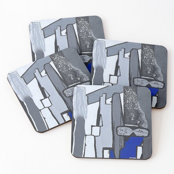 Item preview, Modern Blue Geometric Abstract designed and sold by PeridotGypsy.